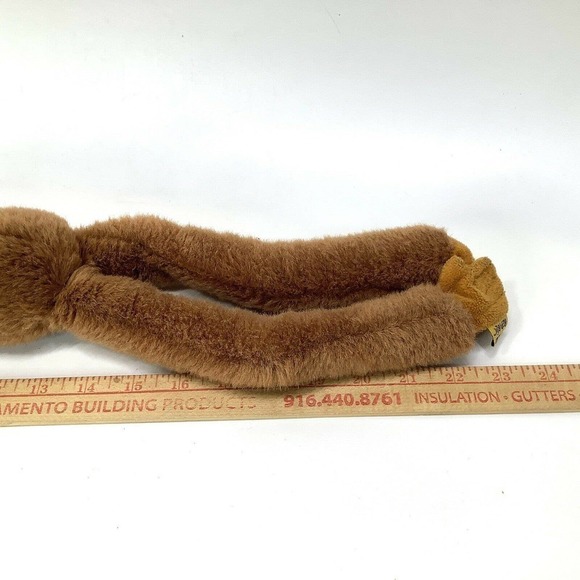 WILD republic hanging monkey gibbon brown realistic 16” plush 22” hanging - Picture 4 of 8
